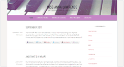 Desktop Screenshot of missannalawrence.com
