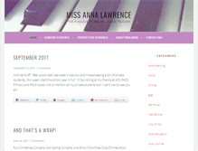 Tablet Screenshot of missannalawrence.com